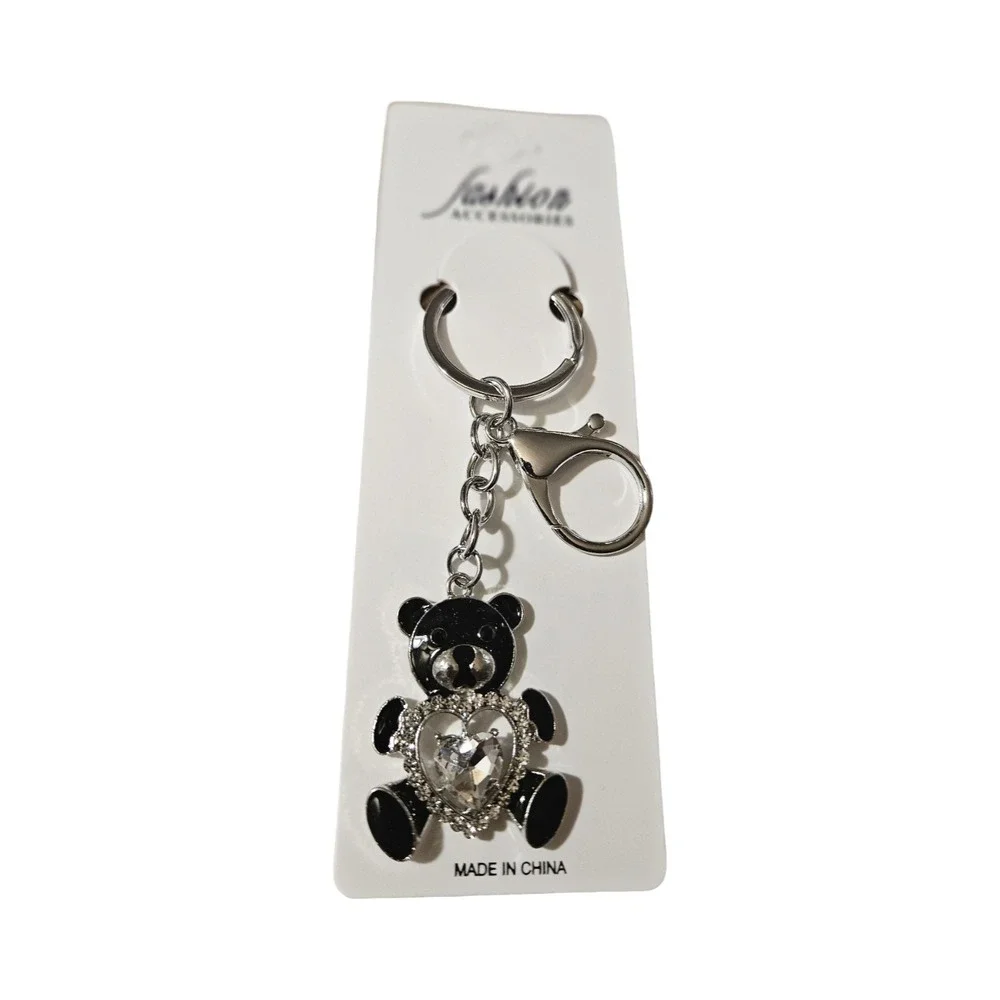 Choose Any 3 Bag Charms Keychains Rhinestone‎ Teddy Bear Butterfly Y2K